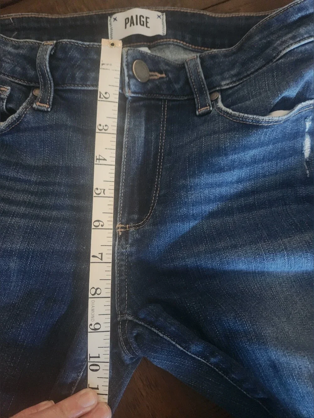 Paige Kylie Slim Crop Fray Hem Jeans Sz 27